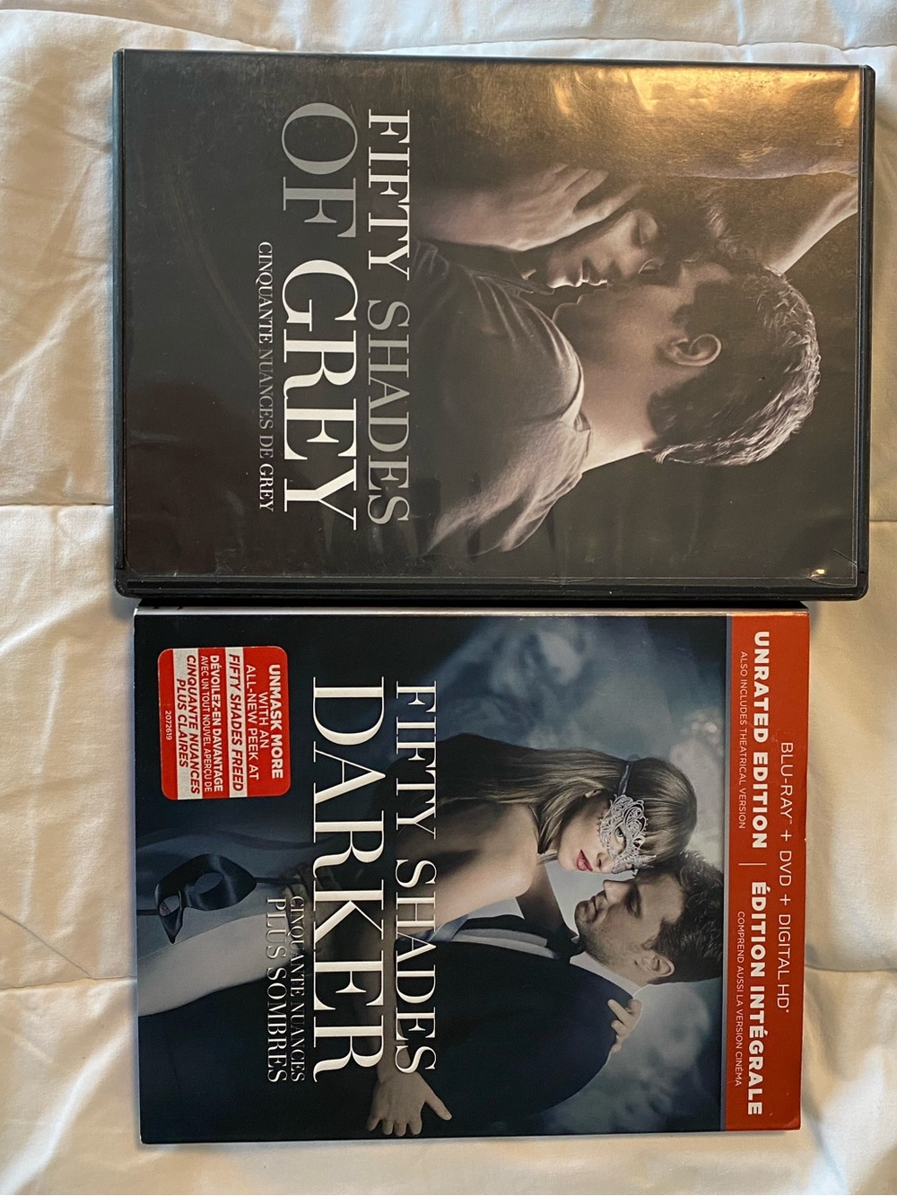 Fifty Shades Darker / Fifty Shades of Grey DVD Set - Black
